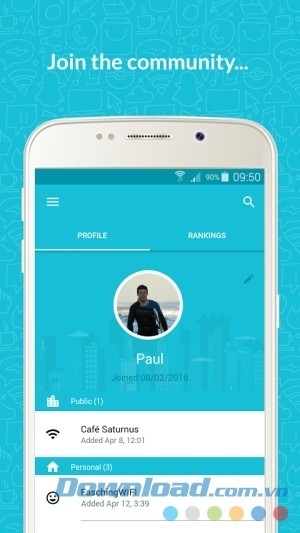 Cộng đồng rộng lớn của Instabridge cho Android