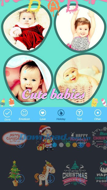 Dán sticker ngộ nghĩnh