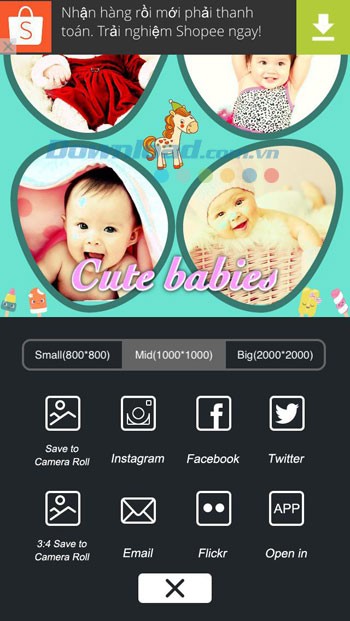 Chia sẻ ảnh trên mạng xã hội