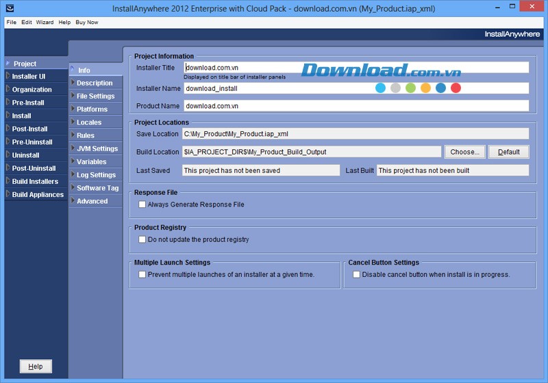InstallAnywhere 2012