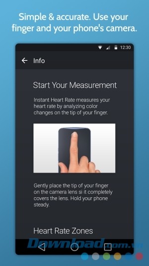Instant Heart Rate+ cho Android đo nhịp tim chính xác