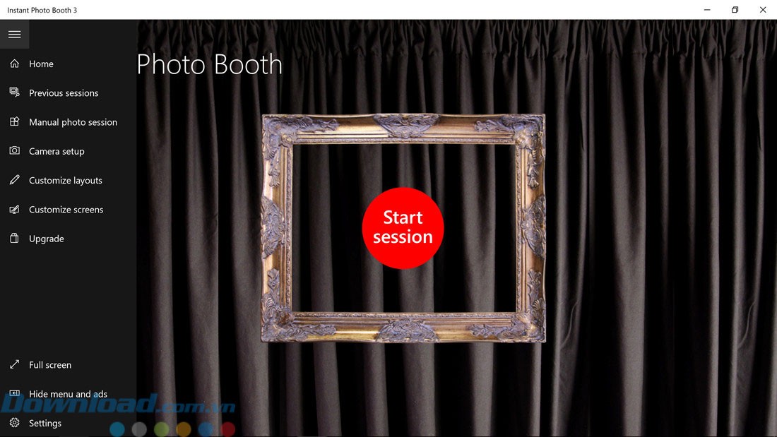 Lựa chọn mẫu trước khi chụp