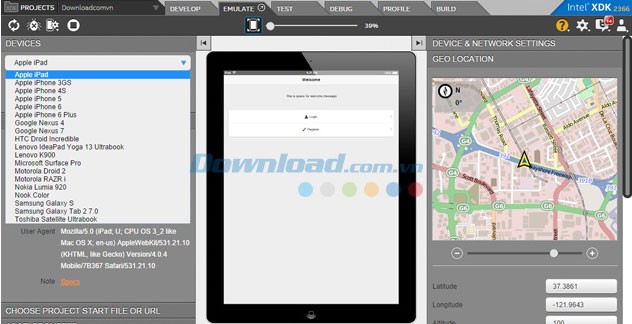 Tính năng mô phỏng