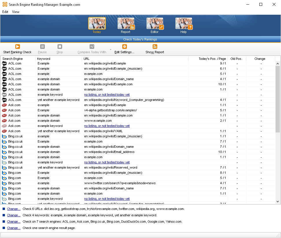 Kiểm tra thứ hạng tìm kiếm trên web