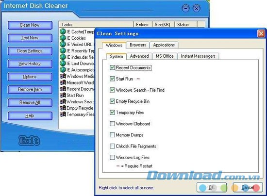 Internet Disk Cleaner