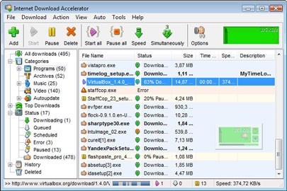 Internet Download Accelerator