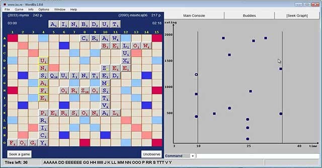 Internet Scrabble Club (ISC) là trang web chơi game Scrabble miễn phí