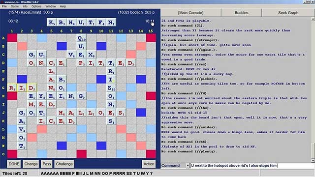 Scrabble là một trò chơi xếp chữ dành cho 2 đến 4 người chơi