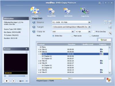 InterVideo DVD Copy Platinum