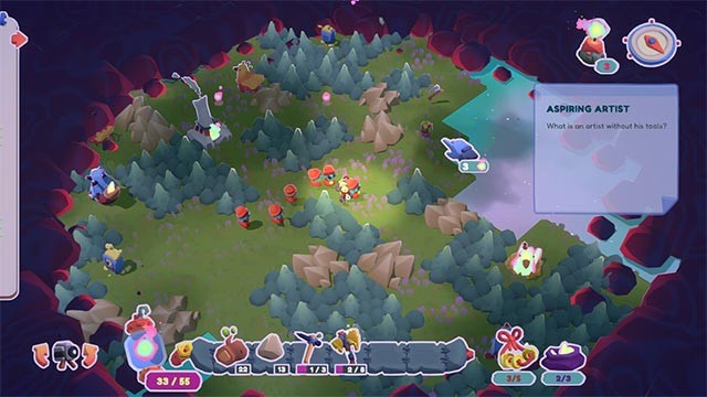 Gặp gỡ những dân làng Knacks đáng mến để cùng nhau thu thập tài nguyên và giải cứu ngôi làng