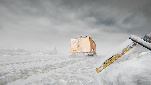 Câu chuyện trong game Invariant được tái hiện bằng tông màu băng giá lạnh lẽo