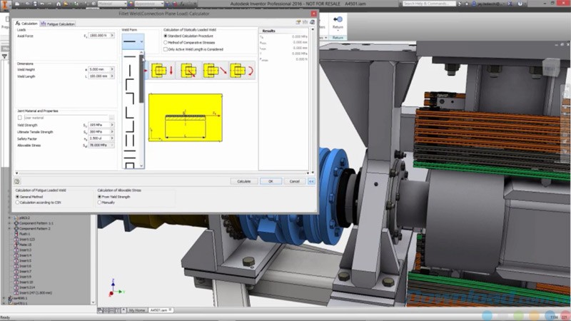Tạo các thành phần trong Inventor