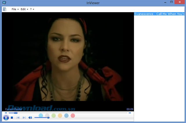 Tính năng phát file video của phần mềm