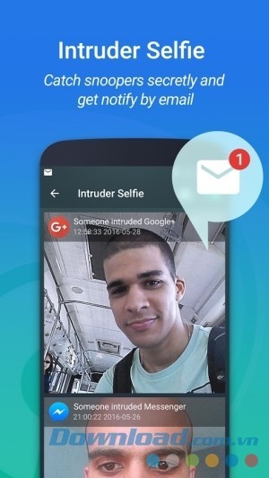 IObit Applock cho Android chụp ảnh kẻ trộm