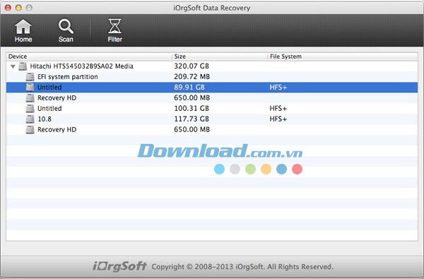 iOrgsoft Data Recovery for Mac