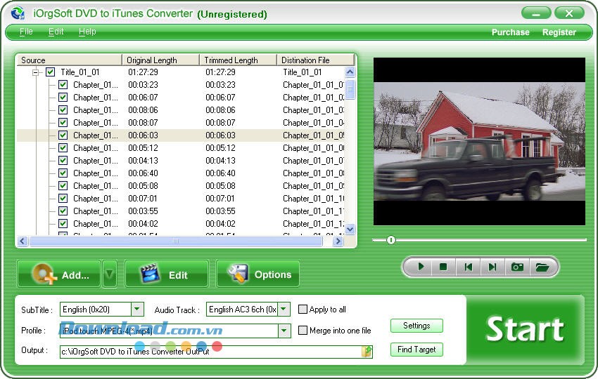 iOrgsoft DVD to iTunes Converter
