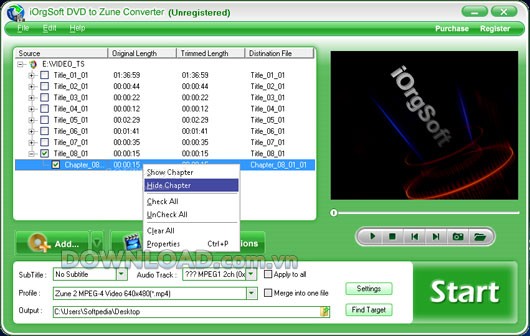 DVD to Zune Converter
