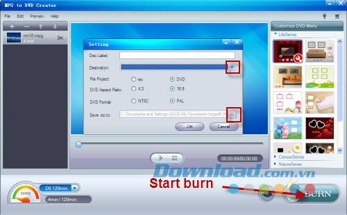 iOrgsoft MPG to DVD Creator