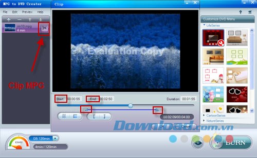 iOrgsoft MPG to DVD Creator