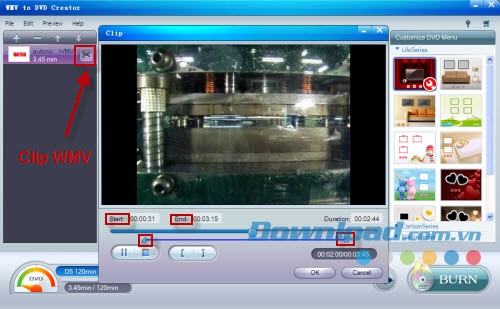 iOrgsoft WMV to DVD Creator