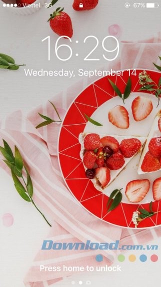 Màn hình khóa iOS 10