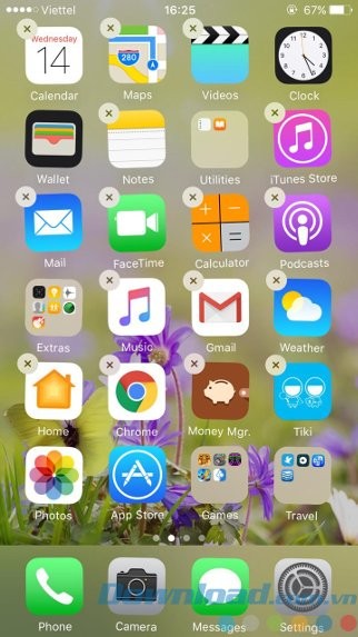 Xóa app mặc định