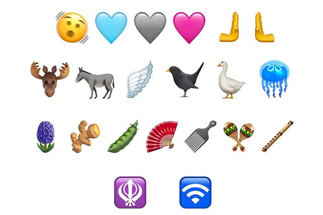Các biểu tượng cảm xúc mới được thêm trong iOS 16.4