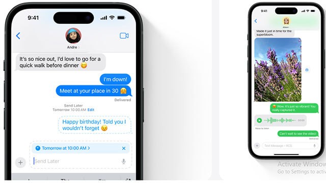 Nhắn tin với nhiều hiệu ứng, hỗ trợ hẹn giờ gửi tin nhắn