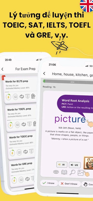 Luyện thi nói Toeic, SAT, iElts,