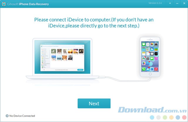 Kết nối thiết bị để quét dữ liệu