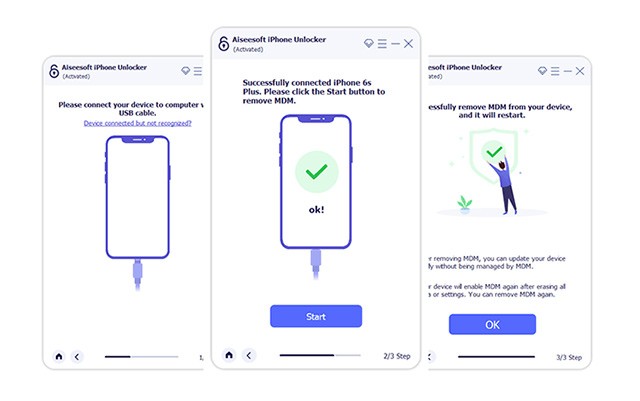 Aiseesoft iPhone Unlocker hỗ trợ xóa MDM trên iPhone, iPad dễ dàng