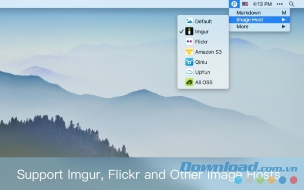 iPic cho Mac hỗ trợ nhiều dịch vụ host ảnh trực tuyến