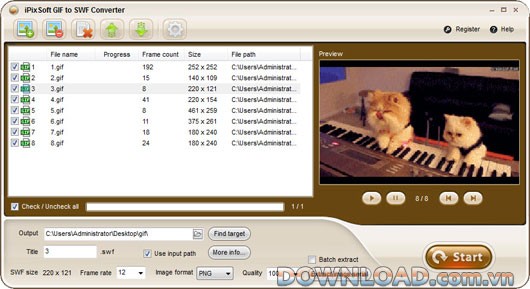 iPixSoft GIF to SWF Converter