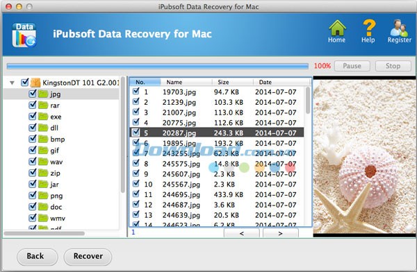 iPubsoft Data Recovery cho Mac