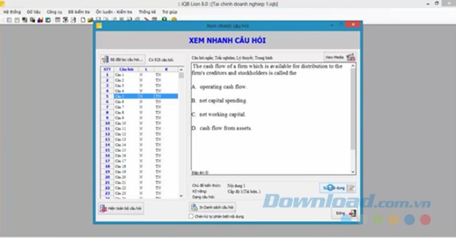 xem nhanh câu hỏi