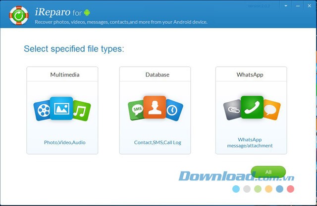 Khôi phục dữ liệu máy tính bảng và điện thoại Android một cách dễ dàng bằng ứng dụng iReparo for Android