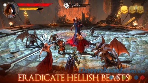 Kẻ thù trong Iron Blade: Medieval Legends RPG cho iOS là lũ ma cà rồng khát máu của Chúa quỷ bóng đêm