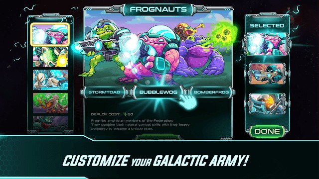 Tùy chỉnh đội quân thiên hà của bạn