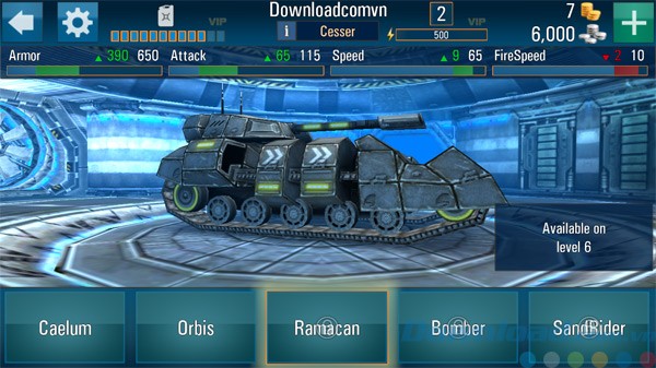 Xem xe tăng trong garage