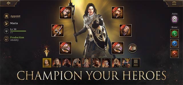 Trang bị cho các anh hùng với vũ khí mạnh mẽ