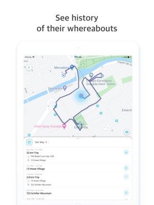 Xem lịch sử di chuyển của người bạn quan tâm