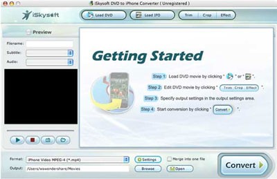 Skysoft DVD to iPhone Converter for mac