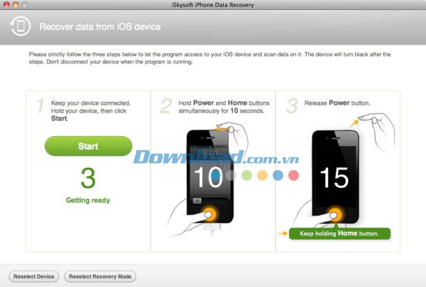 iSkysoft iPhone Data Recovery for Mac