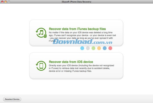 iSkysoft iPhone Data Recovery for Mac