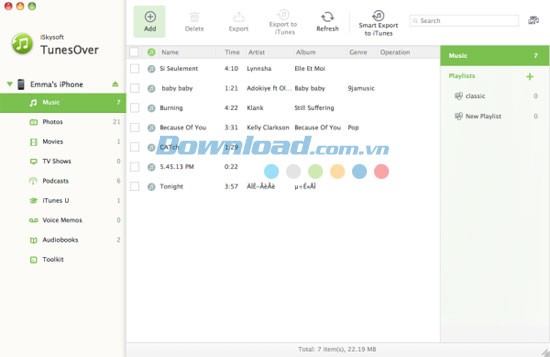 iSkysoft TunesOver for Mac