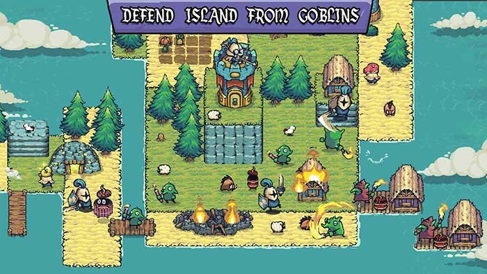 Bảo vệ hòn đảo trước sự tấn công của yêu tinh trong Island Defense