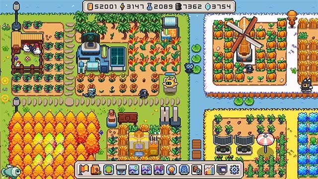 Island Robot Farm là game mô phỏng nông trại nhàn rỗi đồ họa pixel