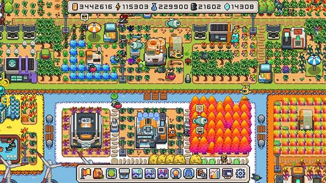 Xây dựng một hòn đảo rộng lớn bằng cách sử dụng đội quân robot