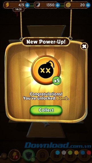 Thu thập power-up