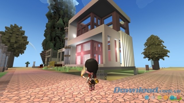 Khám phá thế giới rộng lớn trong game MMORPG Islet Online cho máy tính có đồ họa gần giống với game Minecraft